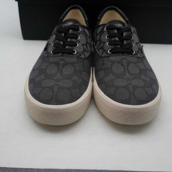 NEW Coach Women's 8.5 Citysole Skate Sneakers Shoes Charcoal Black Leather - Picture 10 of 14